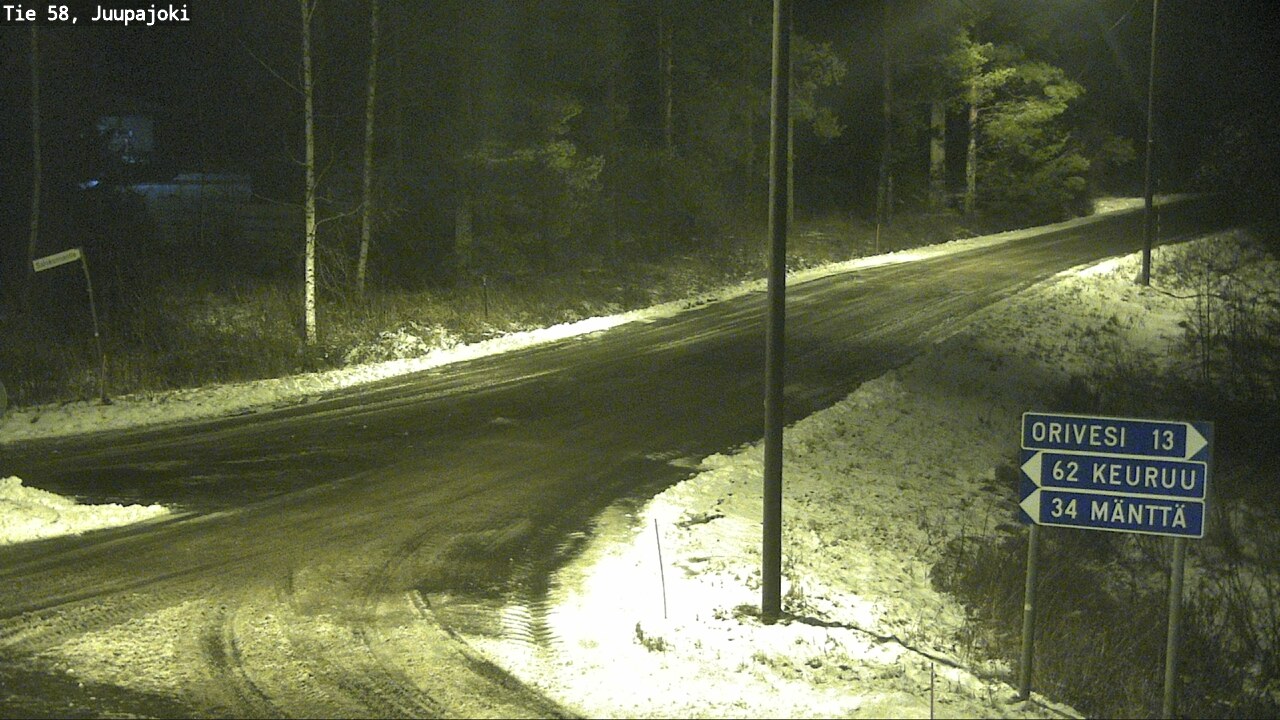 Weather Camera Image Road 58 Juupajoki, Juupajoki, Pirkanmaa