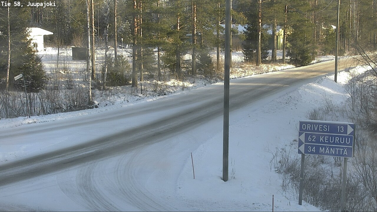 Weather Camera Image Road 58 Juupajoki, Juupajoki, Pirkanmaa