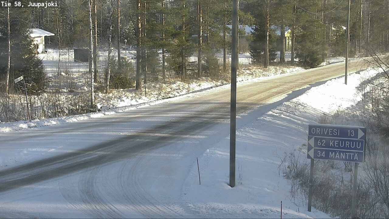 Weather Camera Image Road 58 Juupajoki, Juupajoki, Pirkanmaa