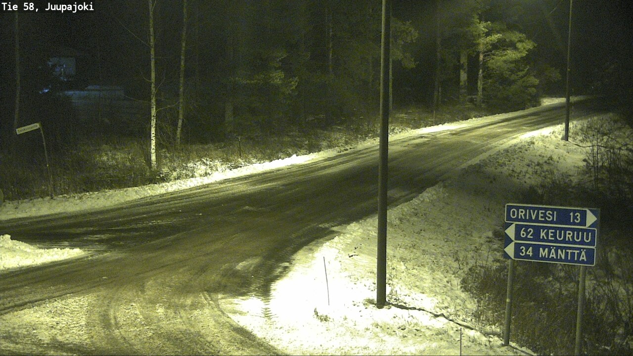 Weather Camera Image Road 58 Juupajoki, Juupajoki, Pirkanmaa