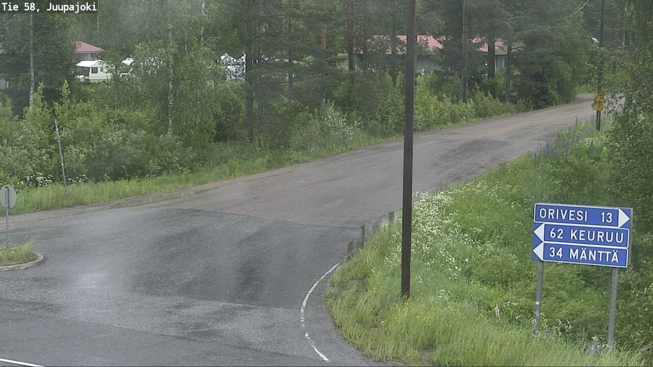 Weather Camera Image Väg 58 Juupajoki, Juupajoki, Pirkanmaa