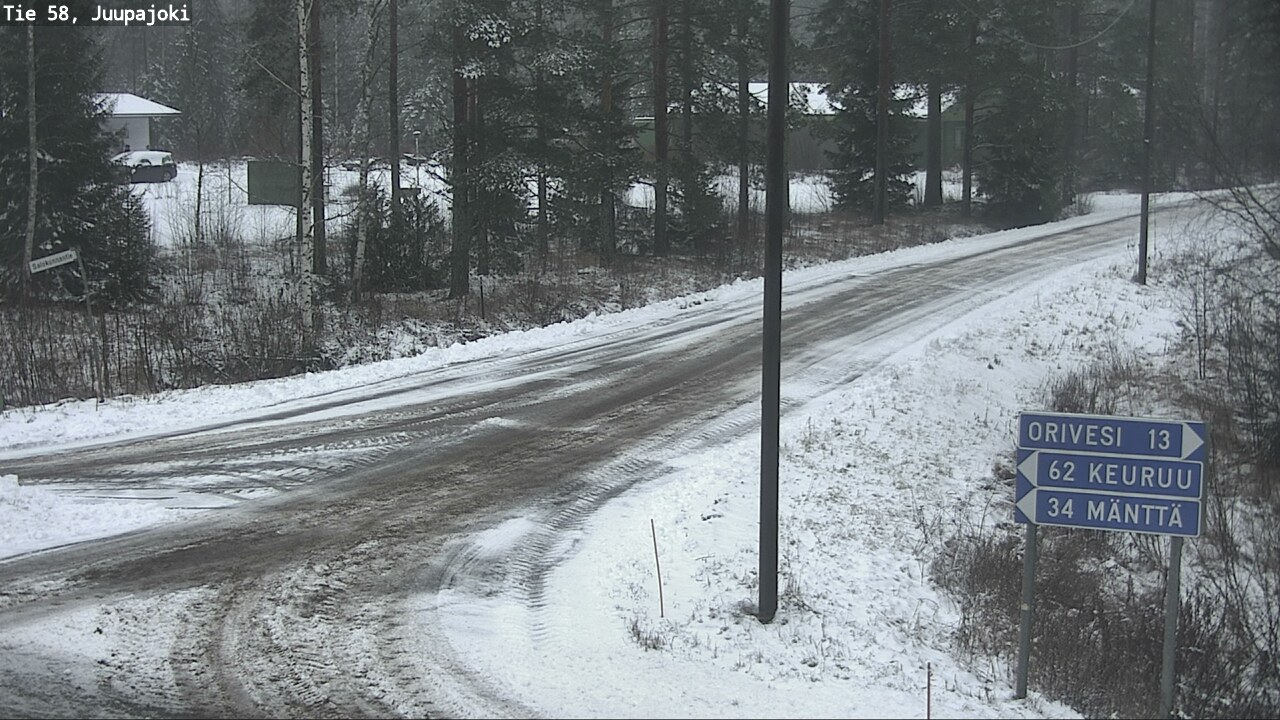 Weather Camera Image Road 58 Juupajoki, Juupajoki, Pirkanmaa