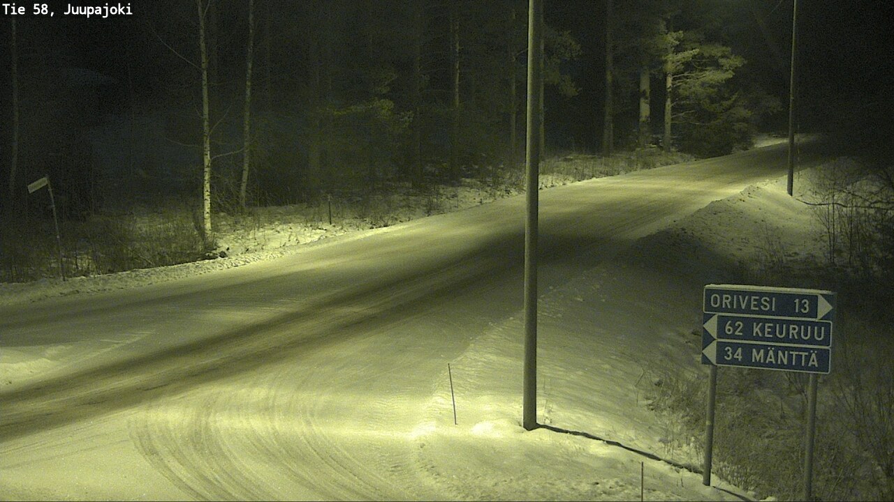 Weather Camera Image Road 58 Juupajoki, Juupajoki, Pirkanmaa