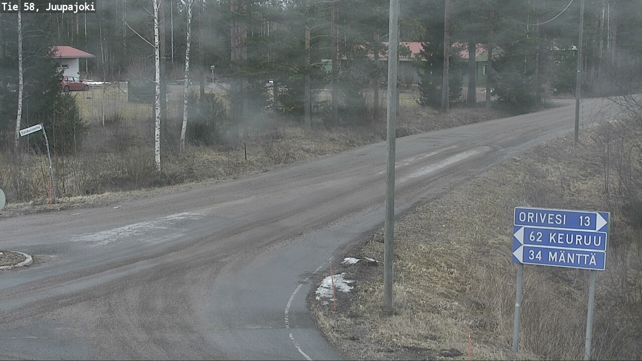 Weather Camera Image Väg 58 Juupajoki, Juupajoki, Pirkanmaa