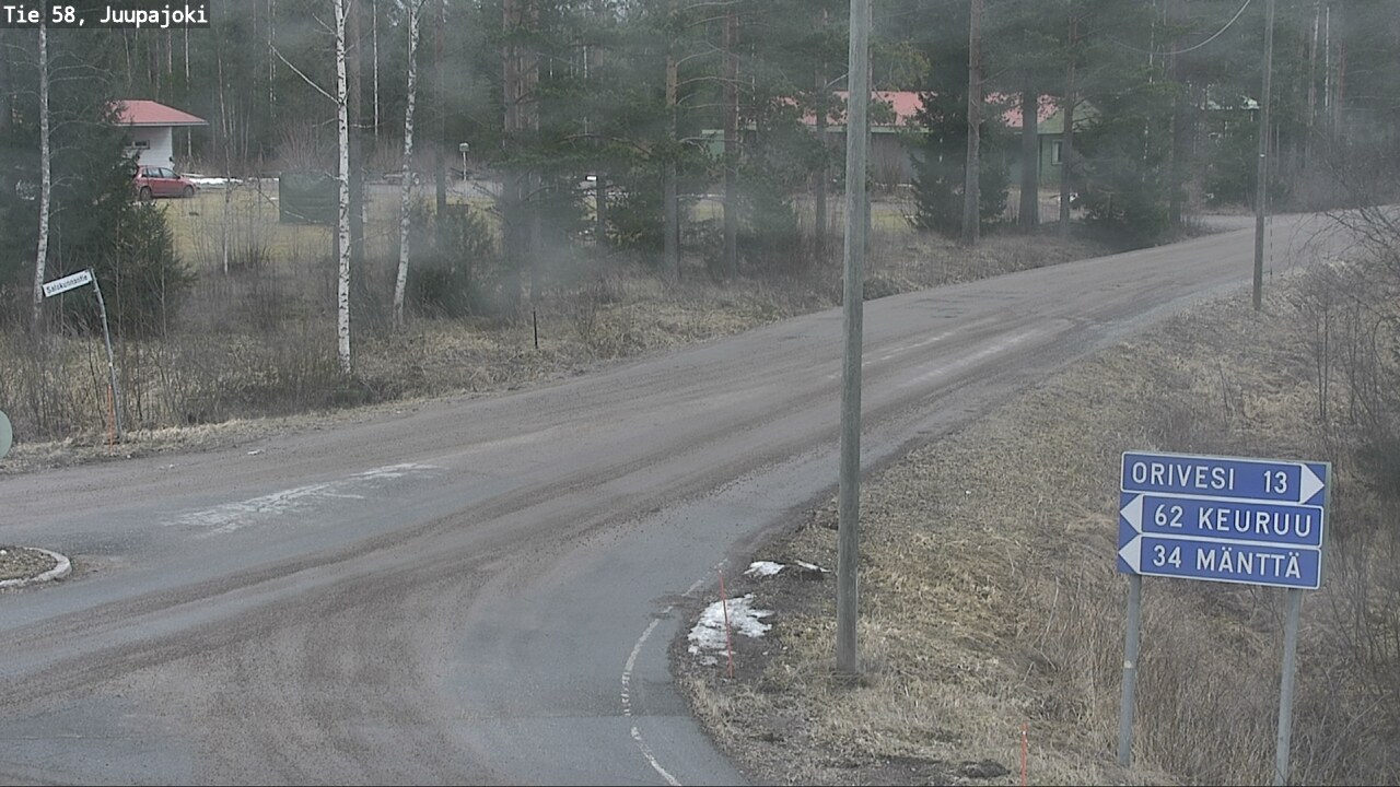 Weather Camera Image Väg 58 Juupajoki, Juupajoki, Pirkanmaa
