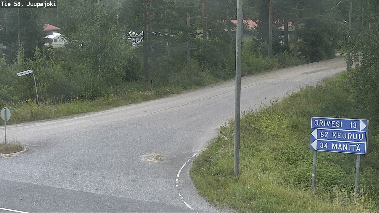 Weather Camera Image Road 58 Juupajoki, Juupajoki, Pirkanmaa