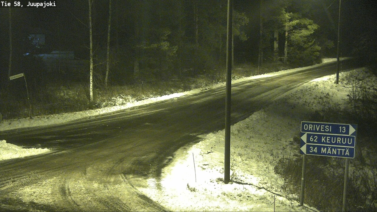 Weather Camera Image Road 58 Juupajoki, Juupajoki, Pirkanmaa