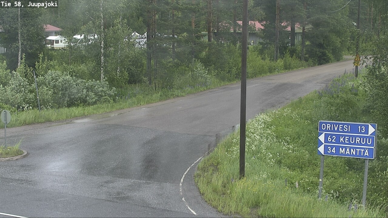 Weather Camera Image Väg 58 Juupajoki, Juupajoki, Pirkanmaa