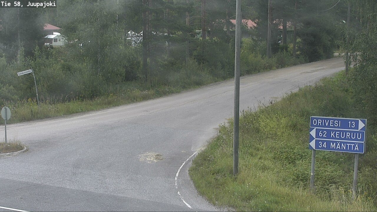 Weather Camera Image Road 58 Juupajoki, Juupajoki, Pirkanmaa