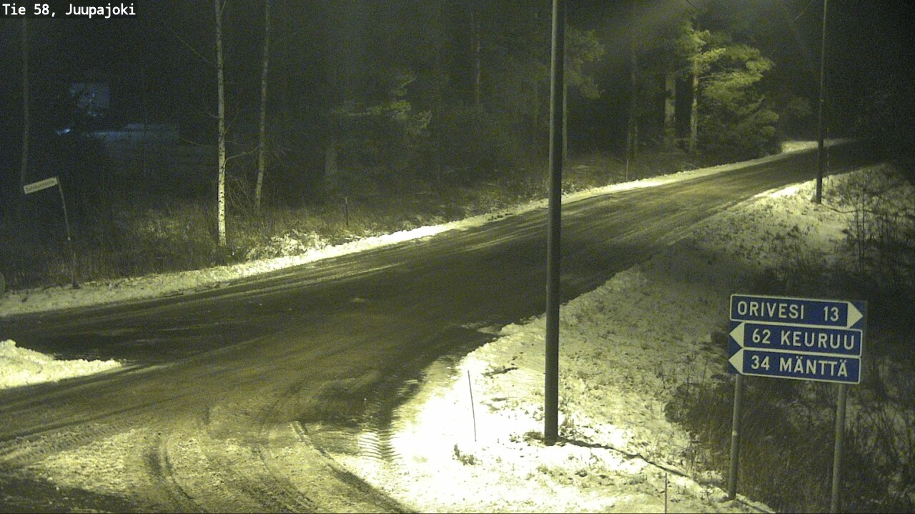 Weather Camera Image Road 58 Juupajoki, Juupajoki, Pirkanmaa