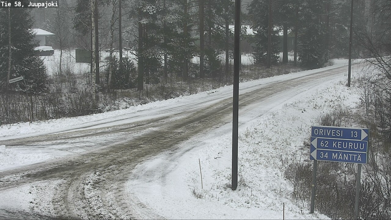 Weather Camera Image Road 58 Juupajoki, Juupajoki, Pirkanmaa