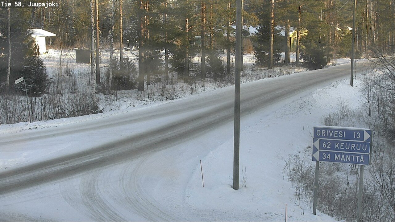 Weather Camera Image Road 58 Juupajoki, Juupajoki, Pirkanmaa