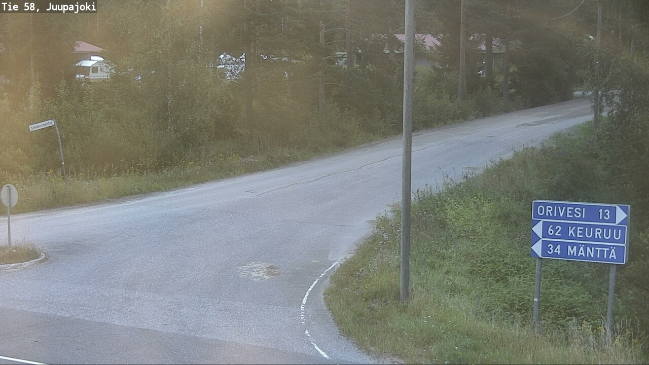 Weather Camera Image Road 58 Juupajoki, Juupajoki, Pirkanmaa
