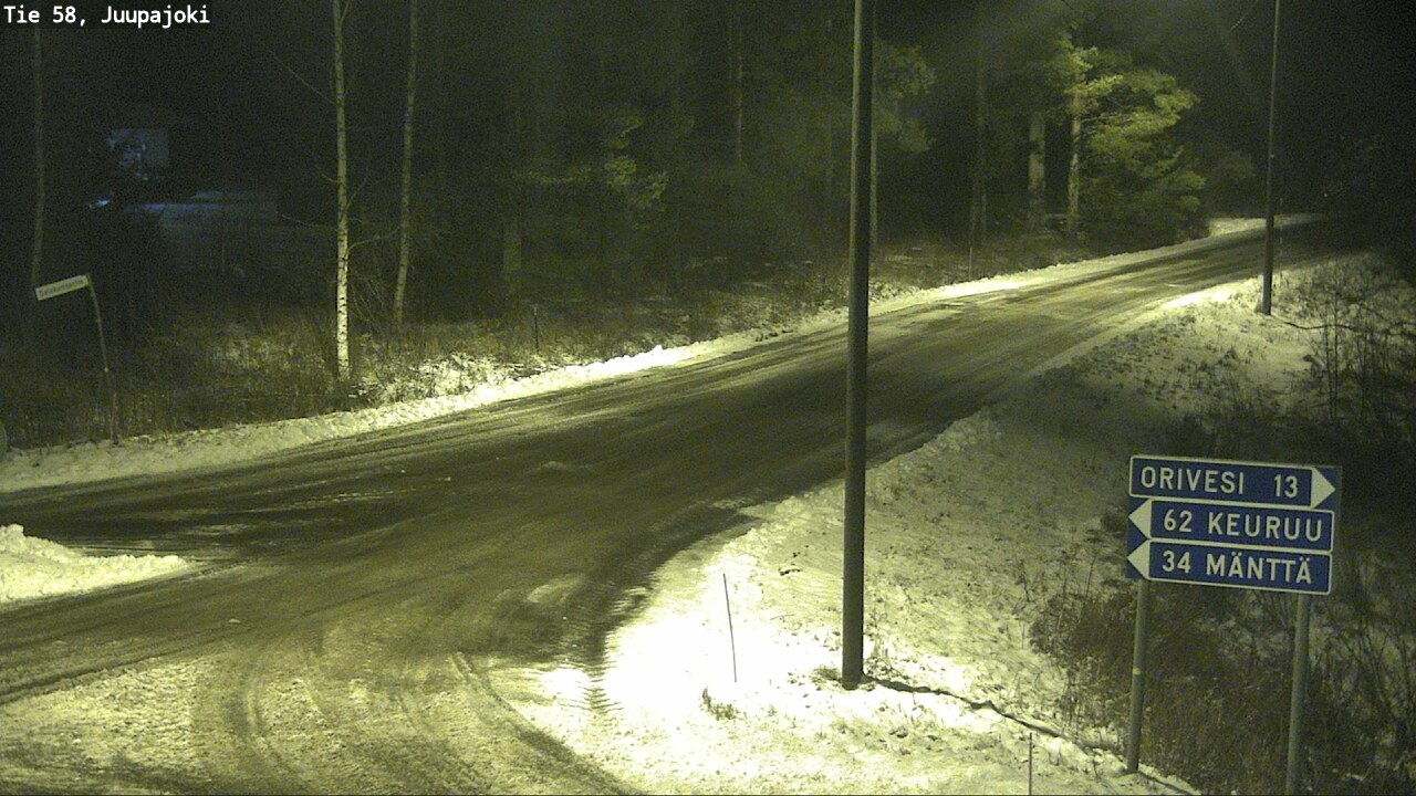 Weather Camera Image Road 58 Juupajoki, Juupajoki, Pirkanmaa
