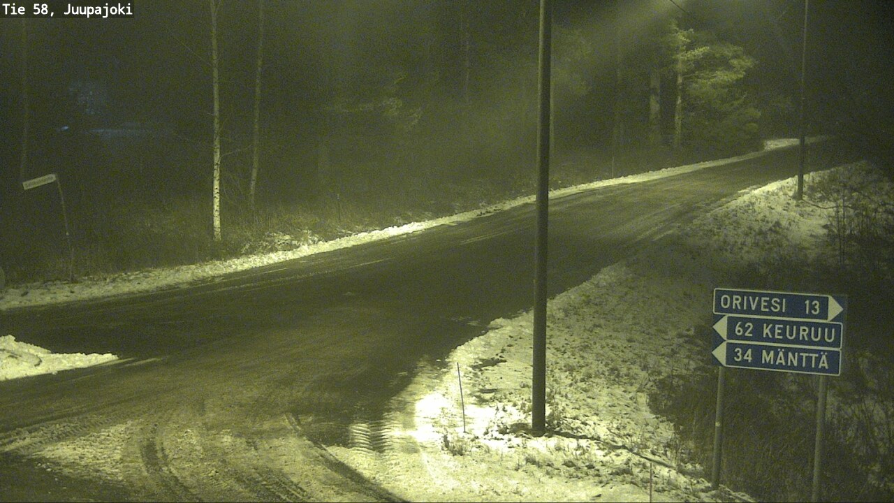 Weather Camera Image Road 58 Juupajoki, Juupajoki, Pirkanmaa
