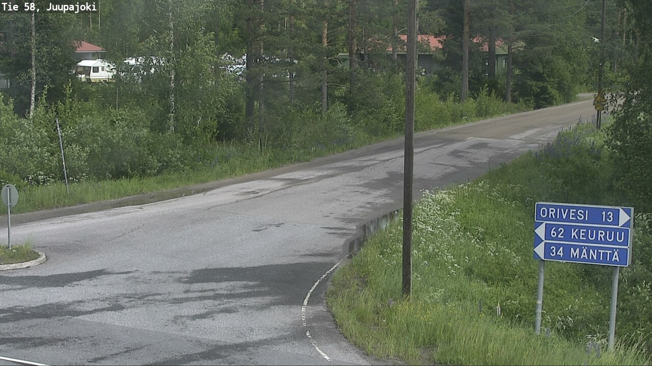Weather Camera Image Väg 58 Juupajoki, Juupajoki, Pirkanmaa