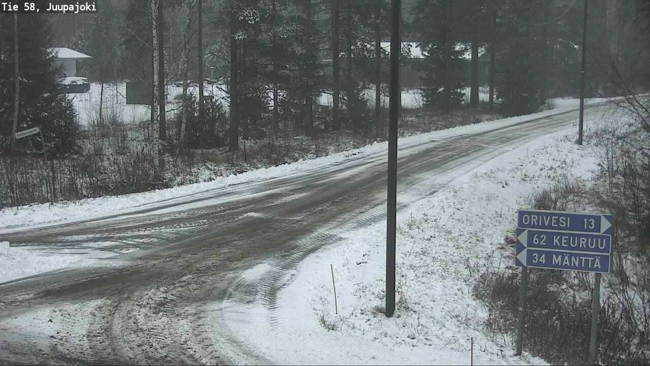 Weather Camera Image Road 58 Juupajoki, Juupajoki, Pirkanmaa