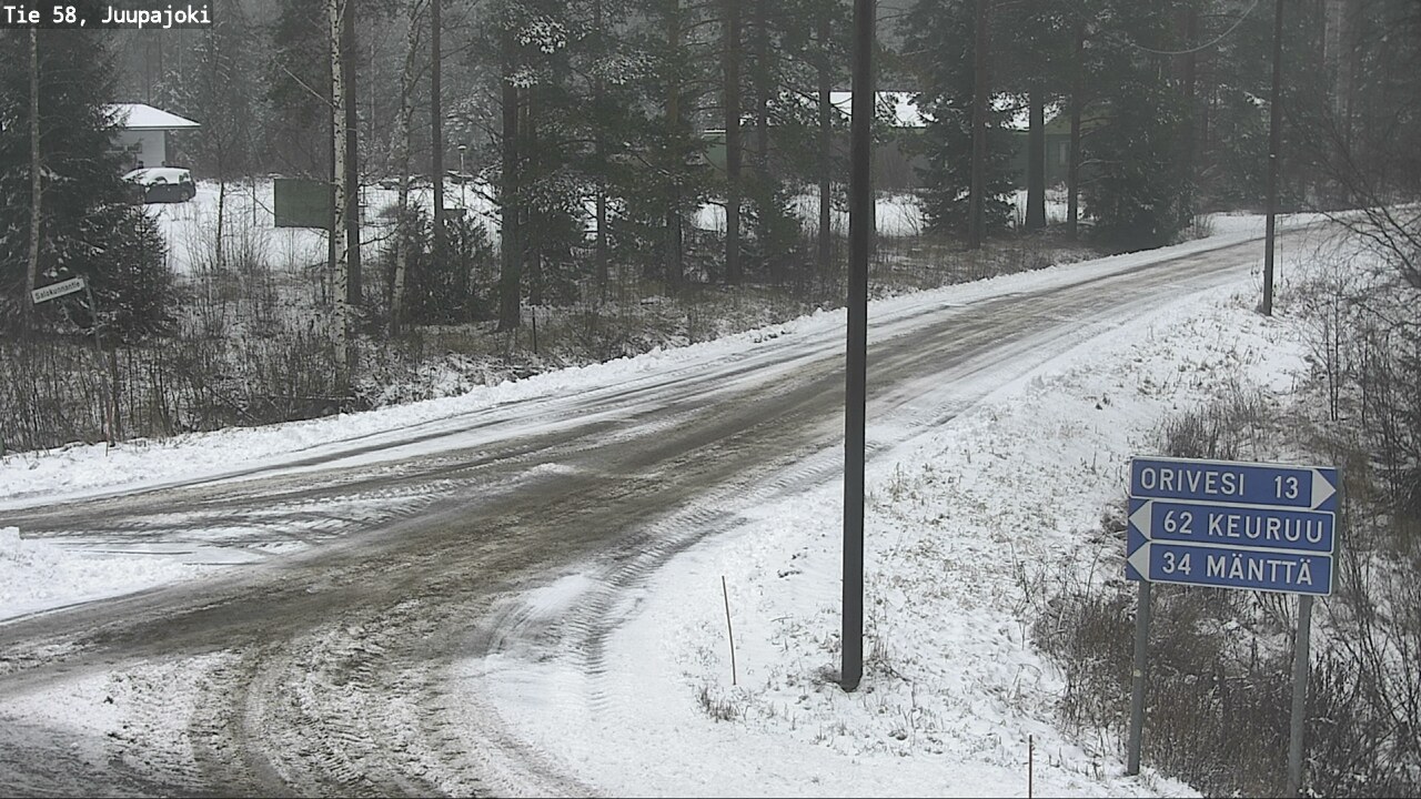 Weather Camera Image Road 58 Juupajoki, Juupajoki, Pirkanmaa