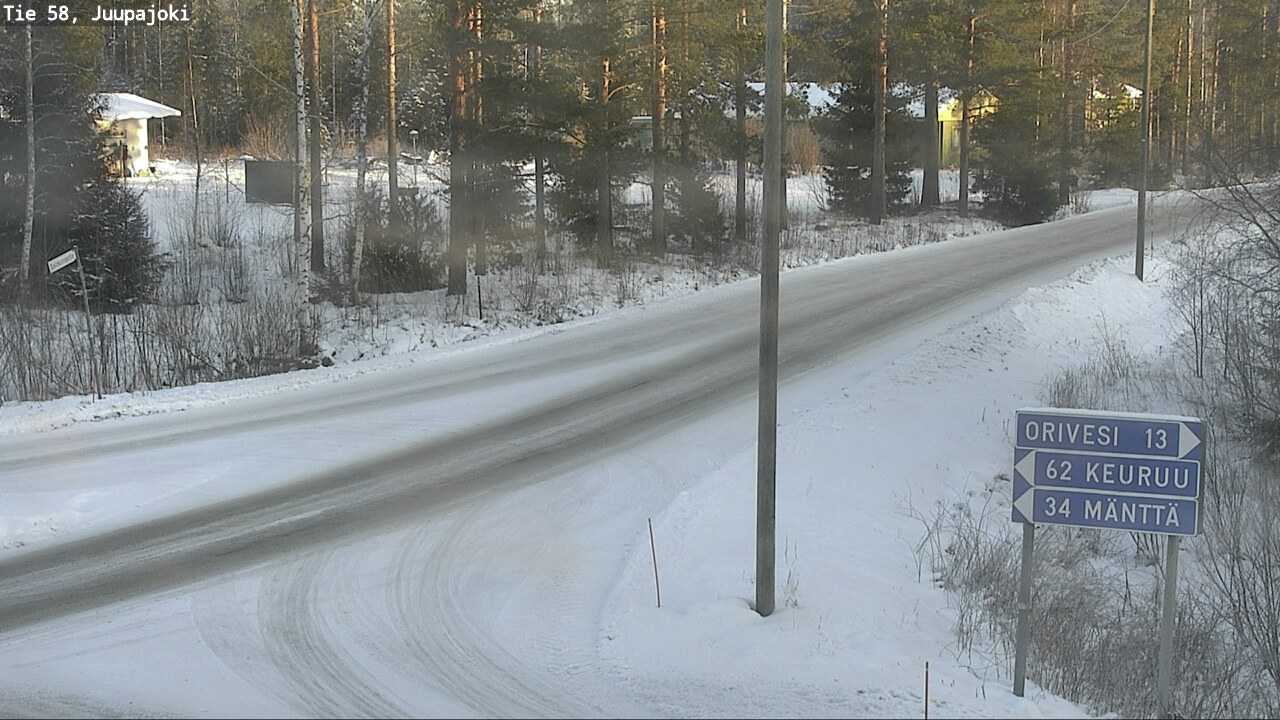 Weather Camera Image Road 58 Juupajoki, Juupajoki, Pirkanmaa
