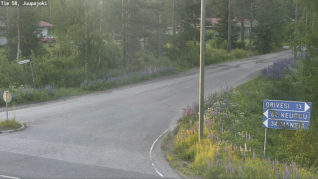 Weather Camera Image Road 58 Juupajoki, Juupajoki, Pirkanmaa