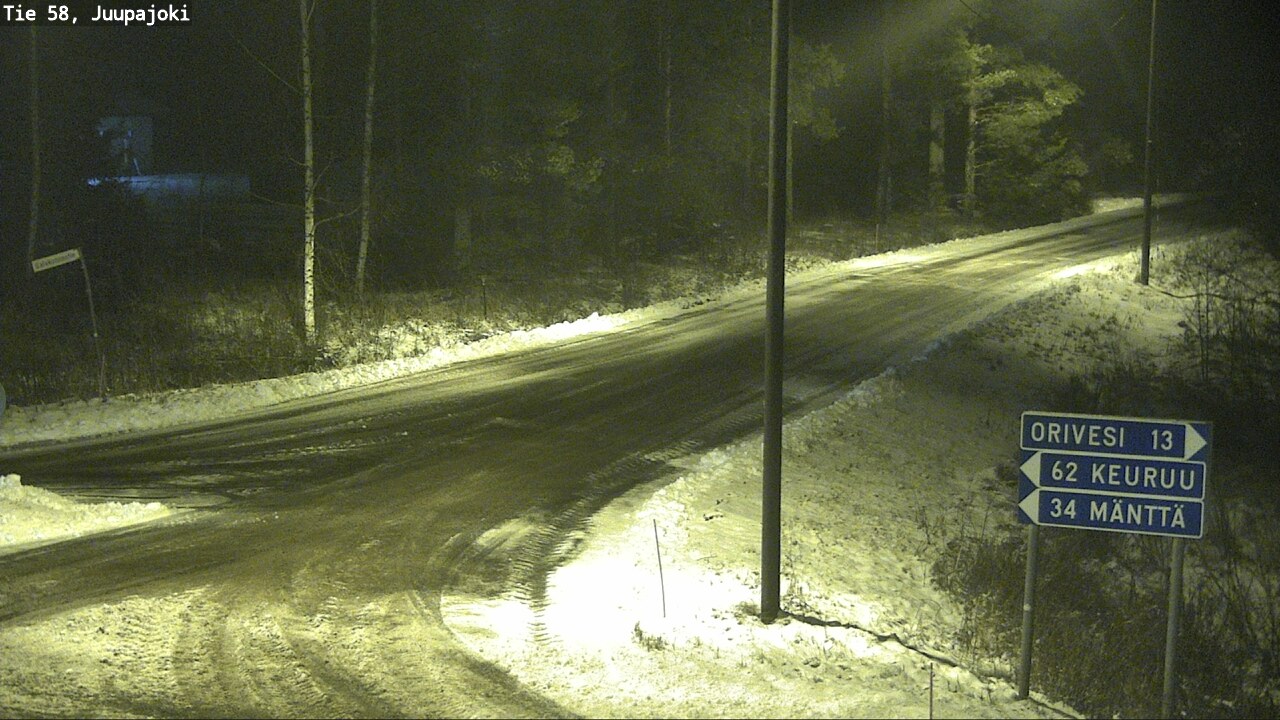 Weather Camera Image Road 58 Juupajoki, Juupajoki, Pirkanmaa