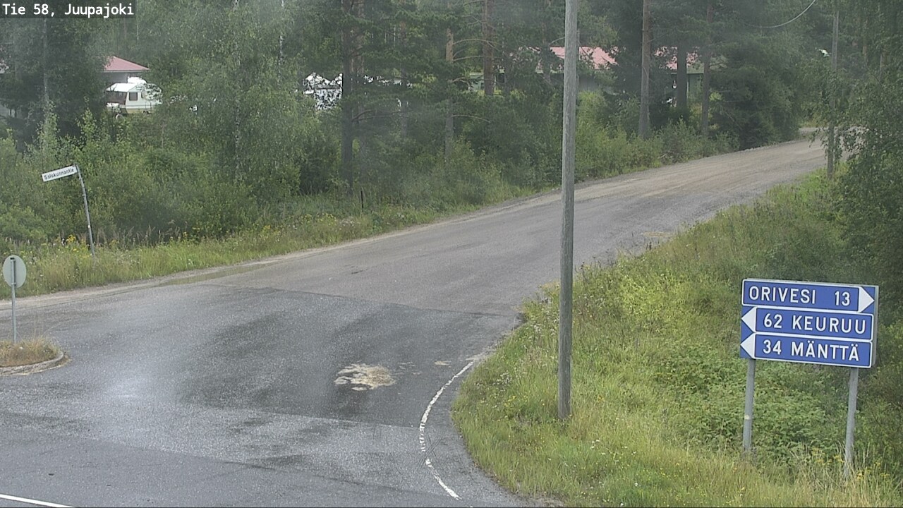 Weather Camera Image Väg 58 Juupajoki, Juupajoki, Pirkanmaa