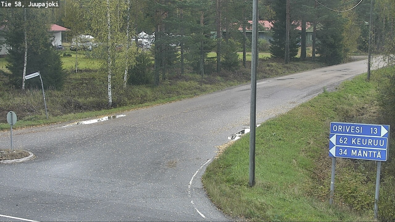 Weather Camera Image Road 58 Juupajoki, Juupajoki, Pirkanmaa