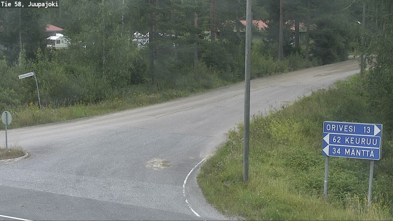 Weather Camera Image Road 58 Juupajoki, Juupajoki, Pirkanmaa