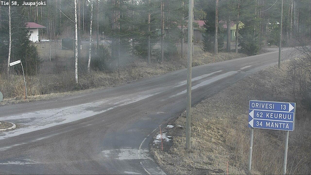 Weather Camera Image Road 58 Juupajoki, Juupajoki, Pirkanmaa