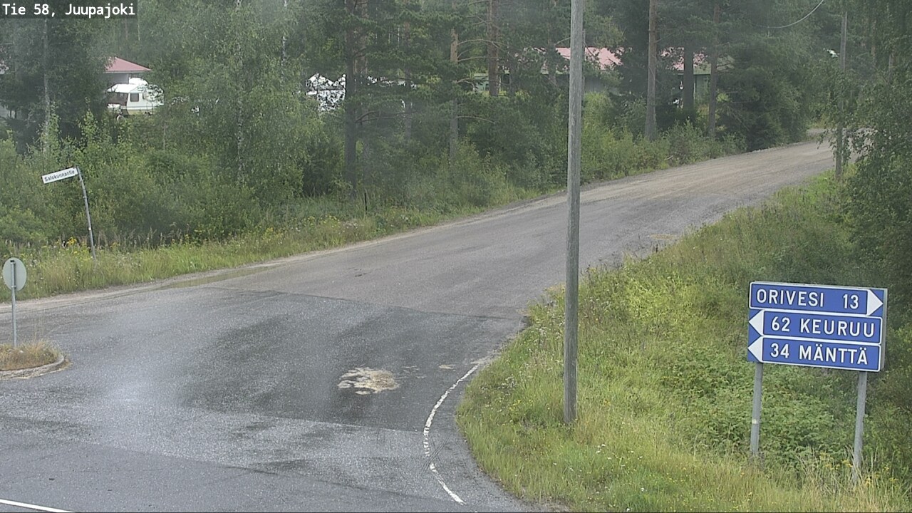 Weather Camera Image Väg 58 Juupajoki, Juupajoki, Pirkanmaa