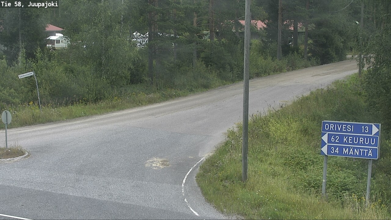 Weather Camera Image Road 58 Juupajoki, Juupajoki, Pirkanmaa