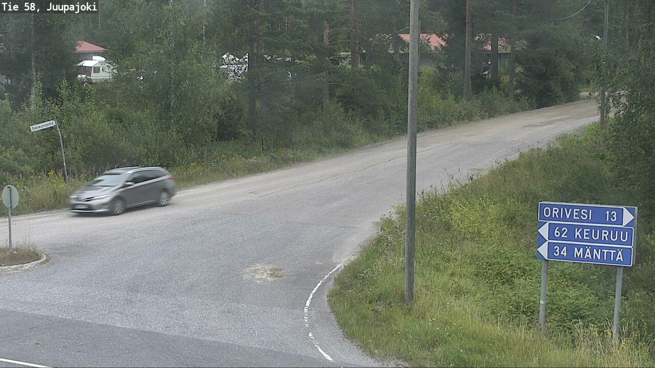 Weather Camera Image Road 58 Juupajoki, Juupajoki, Pirkanmaa