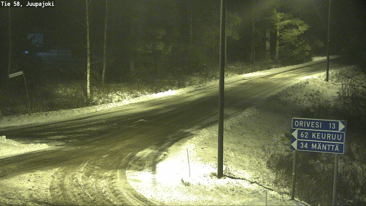 Weather Camera Image Road 58 Juupajoki, Juupajoki, Pirkanmaa
