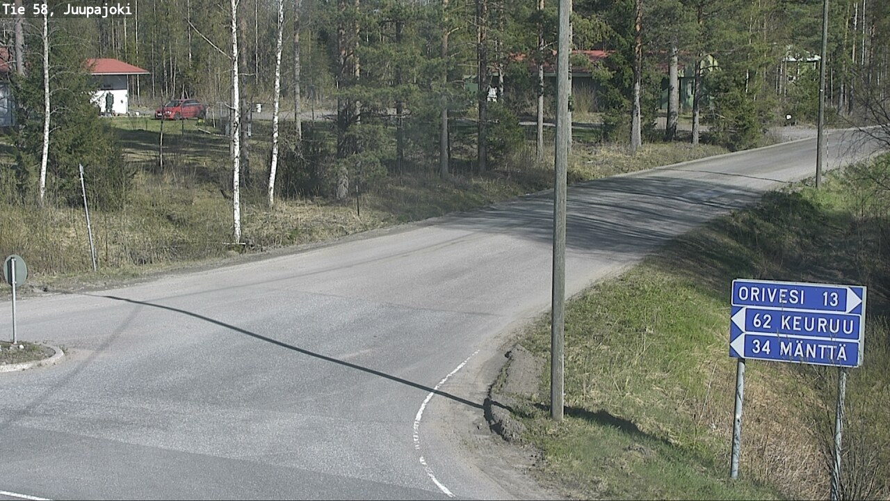 Weather Camera Image Road 58 Juupajoki, Juupajoki, Pirkanmaa