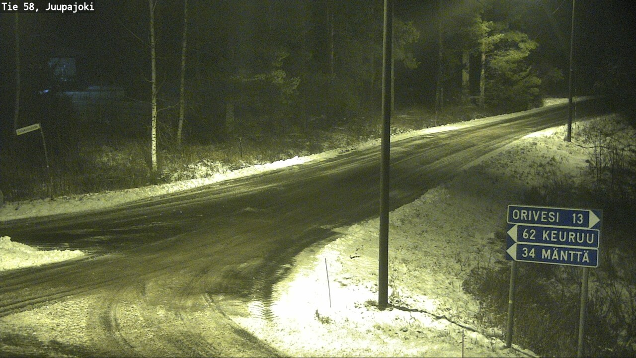 Weather Camera Image Road 58 Juupajoki, Juupajoki, Pirkanmaa