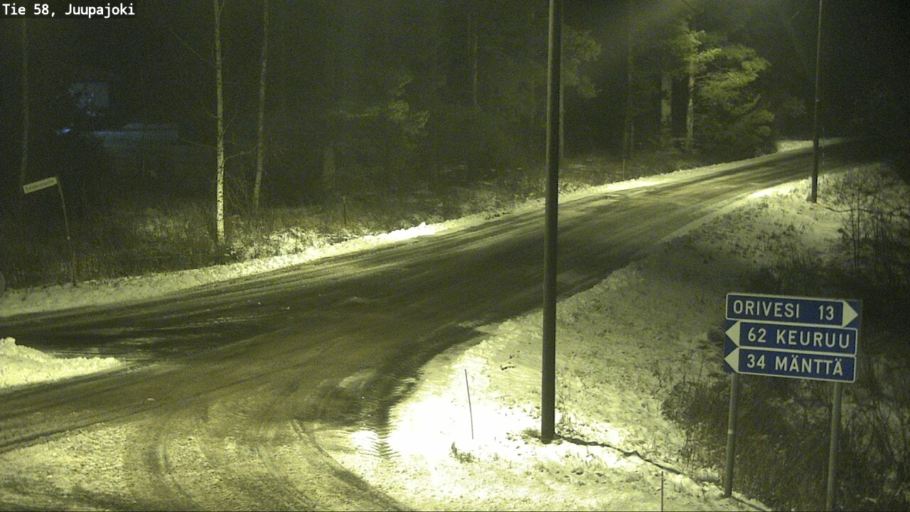 Weather Camera Image Road 58 Juupajoki, Juupajoki, Pirkanmaa