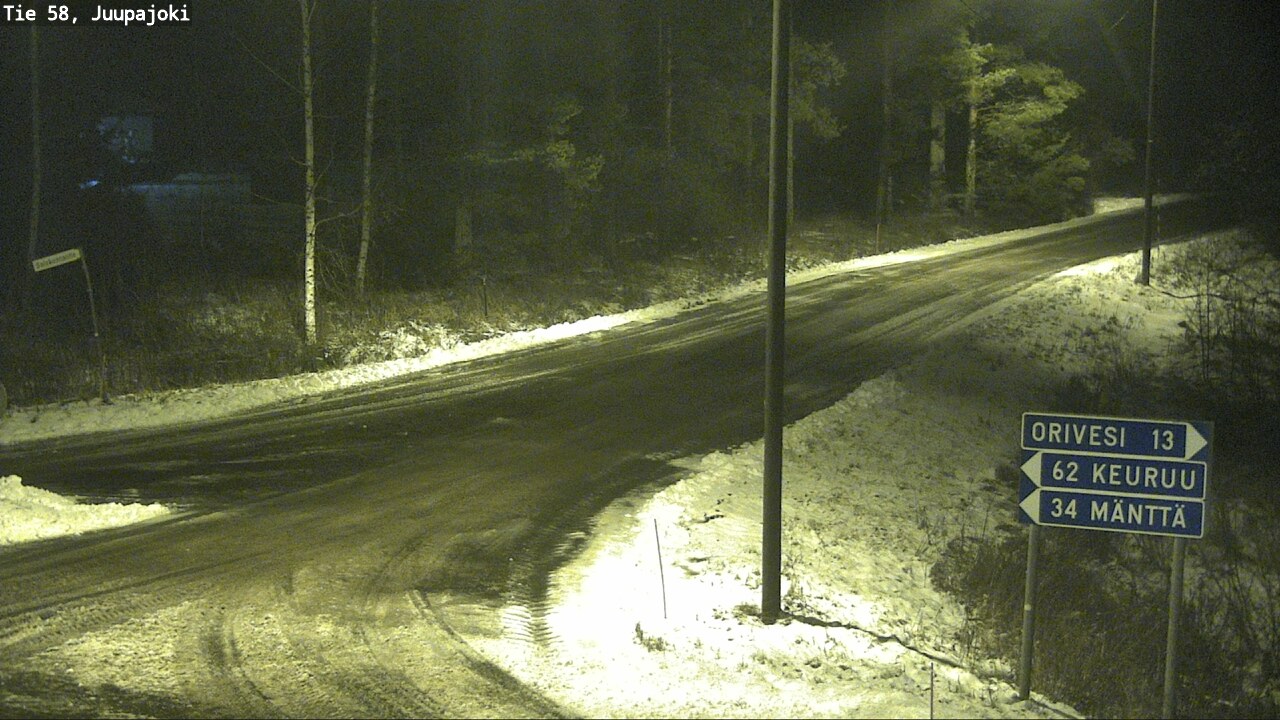 Weather Camera Image Road 58 Juupajoki, Juupajoki, Pirkanmaa