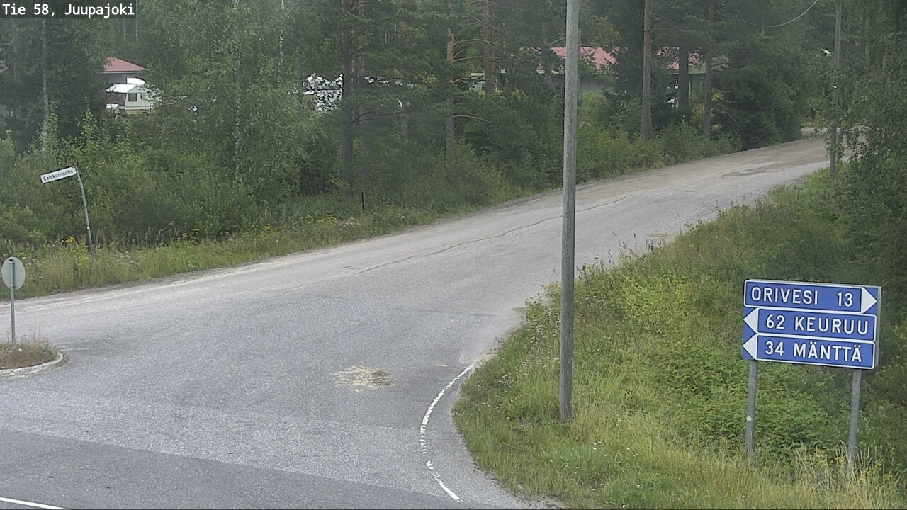 Weather Camera Image Road 58 Juupajoki, Juupajoki, Pirkanmaa