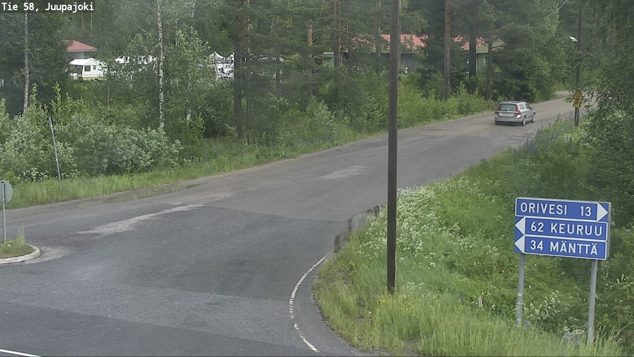Weather Camera Image Väg 58 Juupajoki, Juupajoki, Pirkanmaa