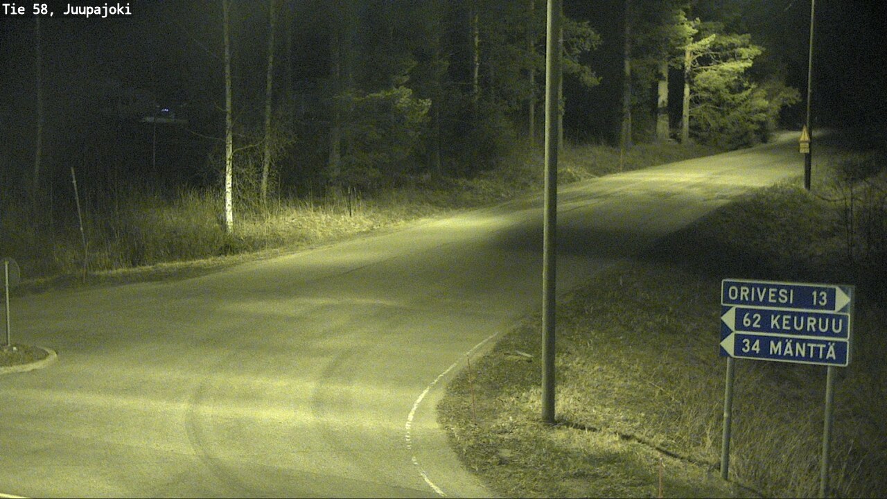 Weather Camera Image Väg 58 Juupajoki, Juupajoki, Pirkanmaa