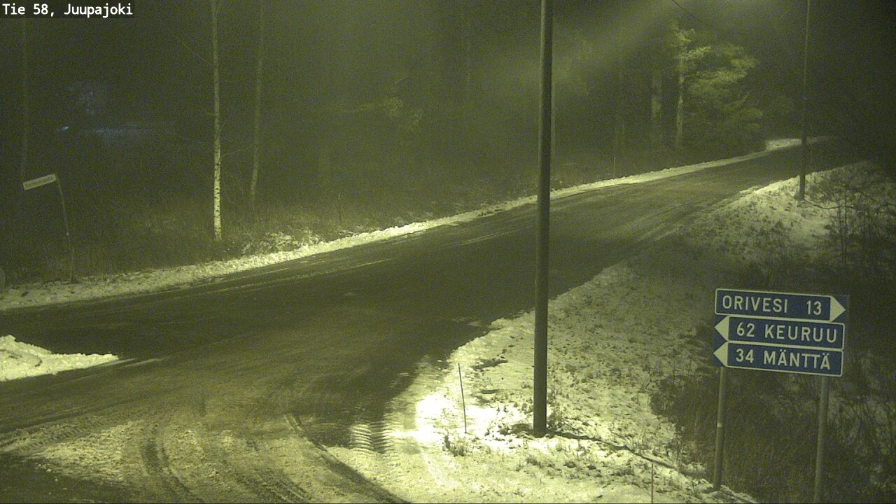 Weather Camera Image Road 58 Juupajoki, Juupajoki, Pirkanmaa