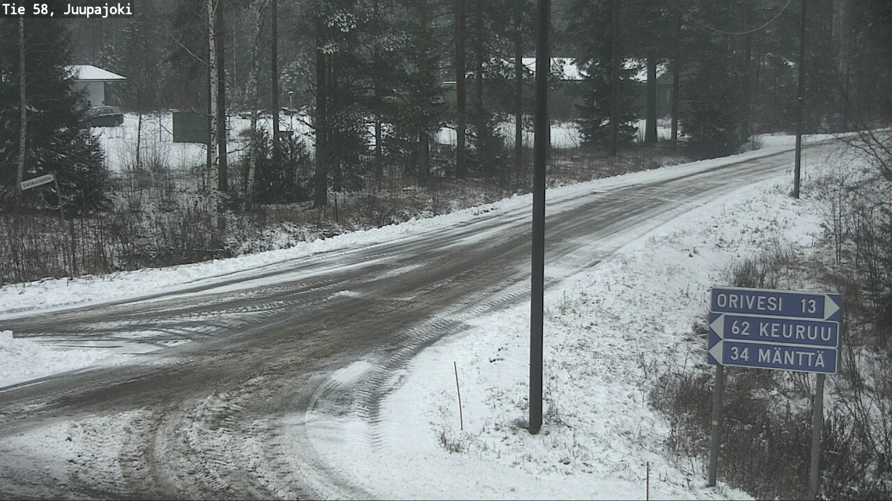 Weather Camera Image Road 58 Juupajoki, Juupajoki, Pirkanmaa