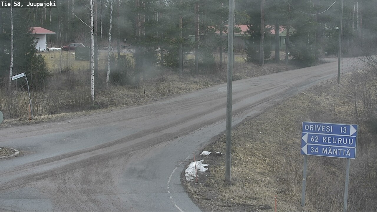 Weather Camera Image Road 58 Juupajoki, Juupajoki, Pirkanmaa
