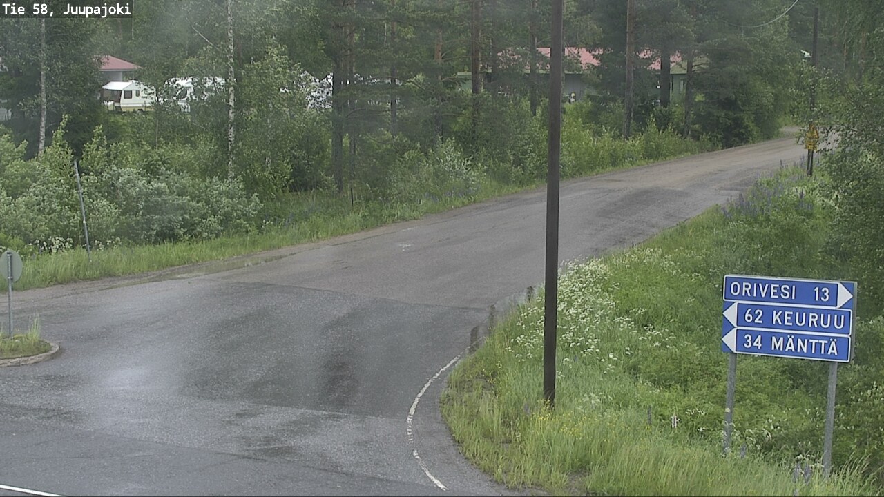 Weather Camera Image Väg 58 Juupajoki, Juupajoki, Pirkanmaa