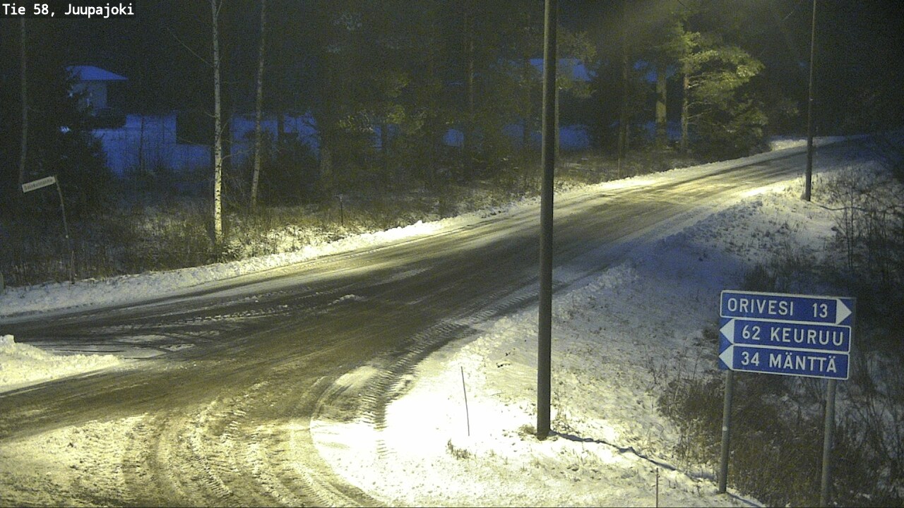 Weather Camera Image Road 58 Juupajoki, Juupajoki, Pirkanmaa