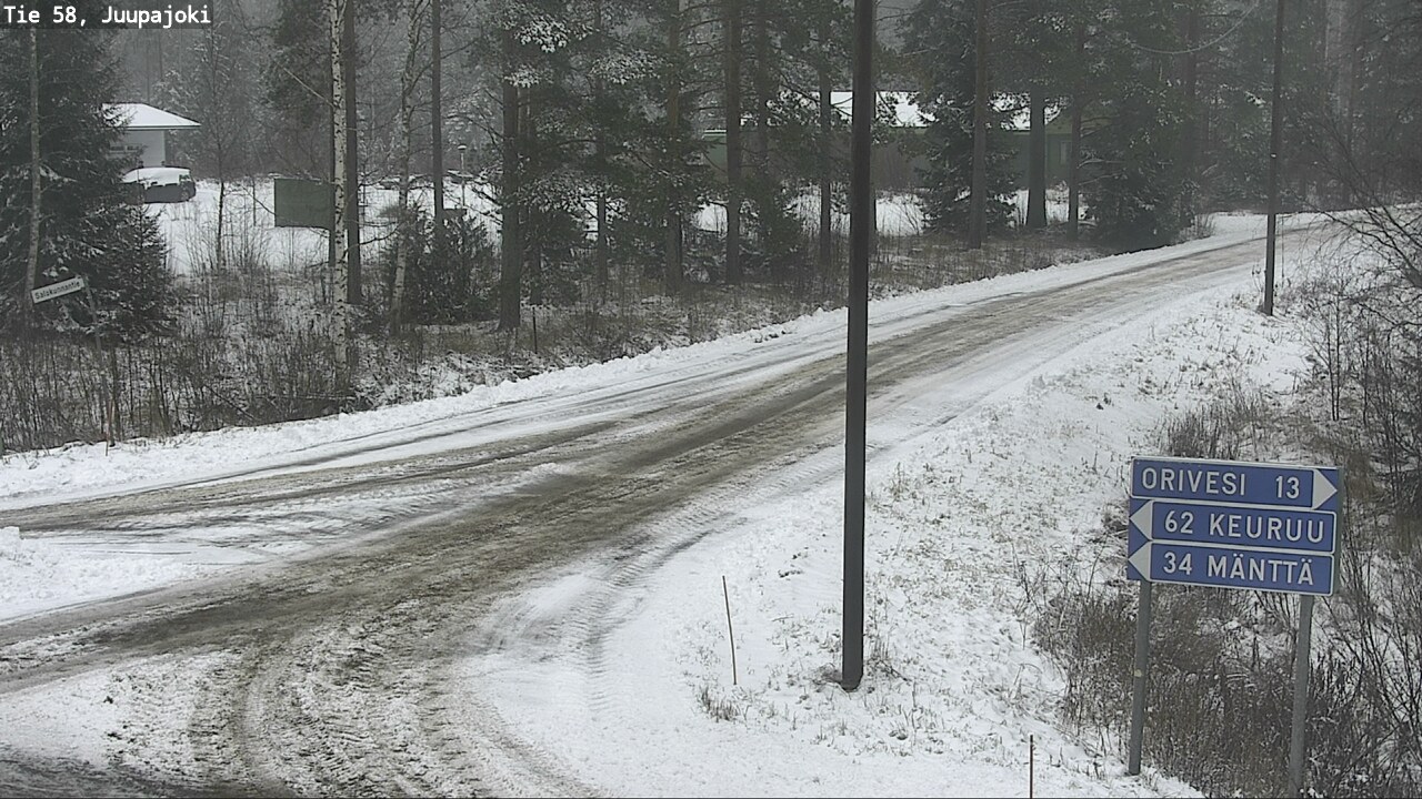 Weather Camera Image Road 58 Juupajoki, Juupajoki, Pirkanmaa