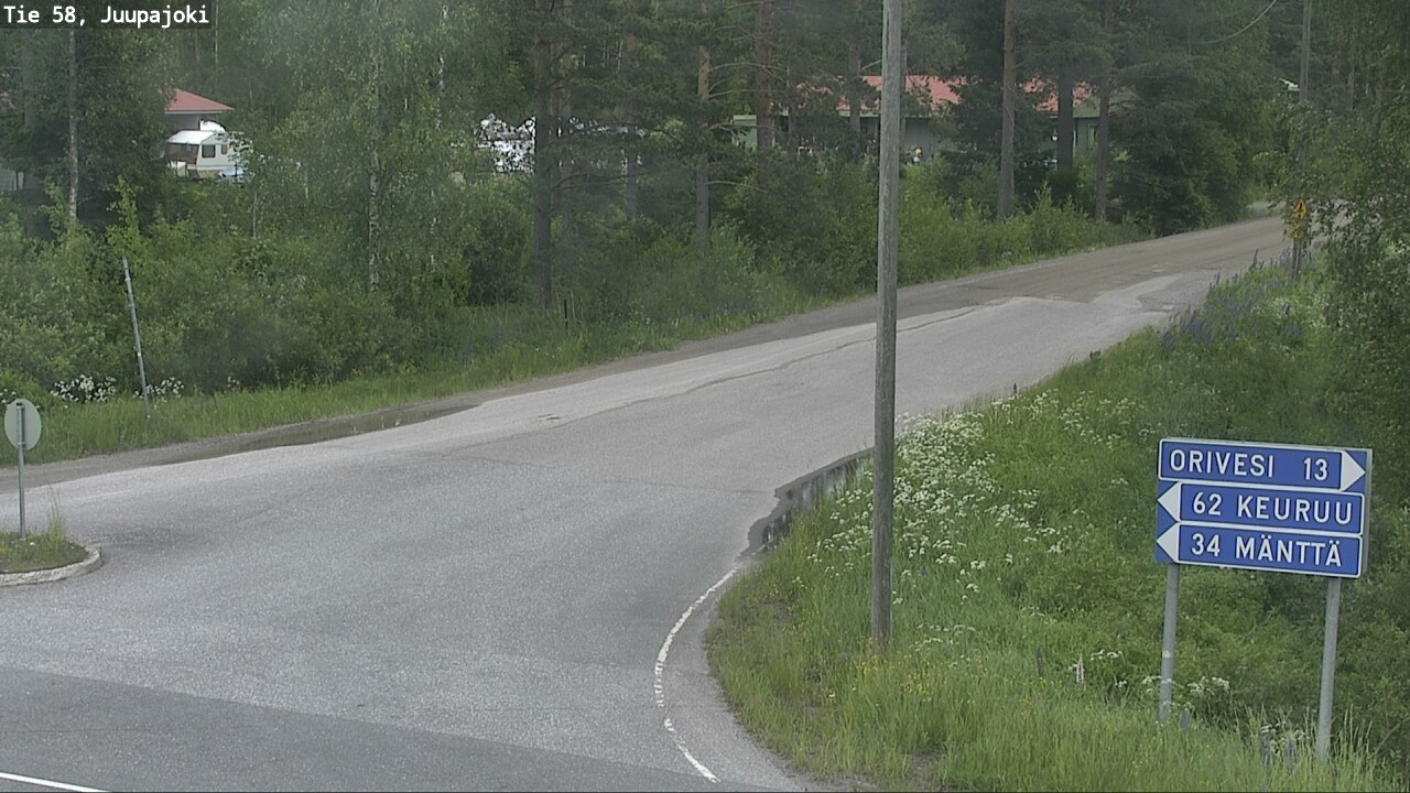 Weather Camera Image Väg 58 Juupajoki, Juupajoki, Pirkanmaa