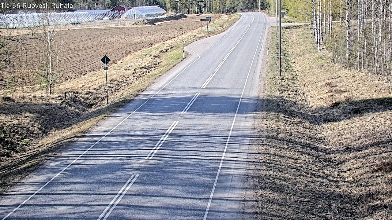 Weather Camera Image Väg 66 Ruovesi, Ruhala, Ruovesi, Pirkanmaa