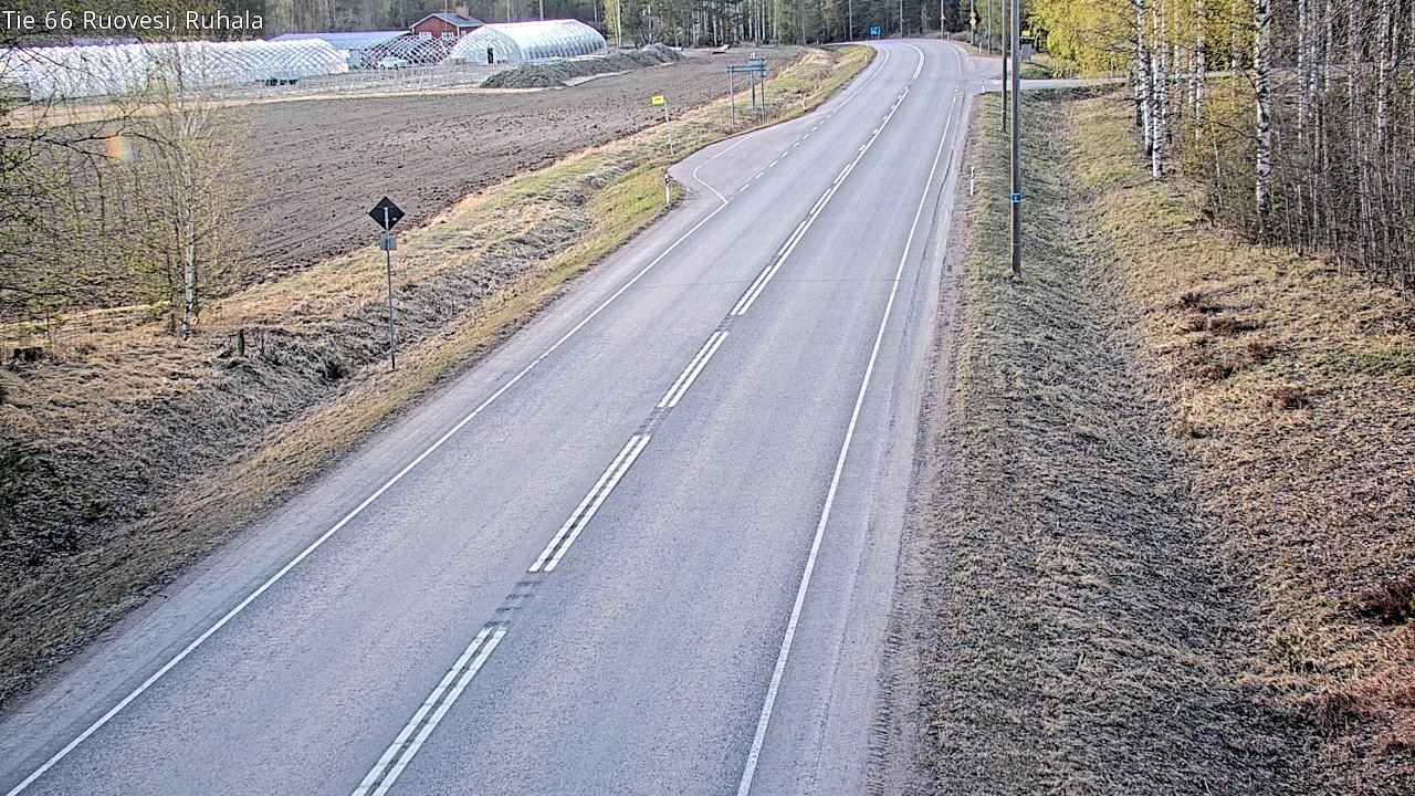 Weather Camera Image Väg 66 Ruovesi, Ruhala, Ruovesi, Pirkanmaa
