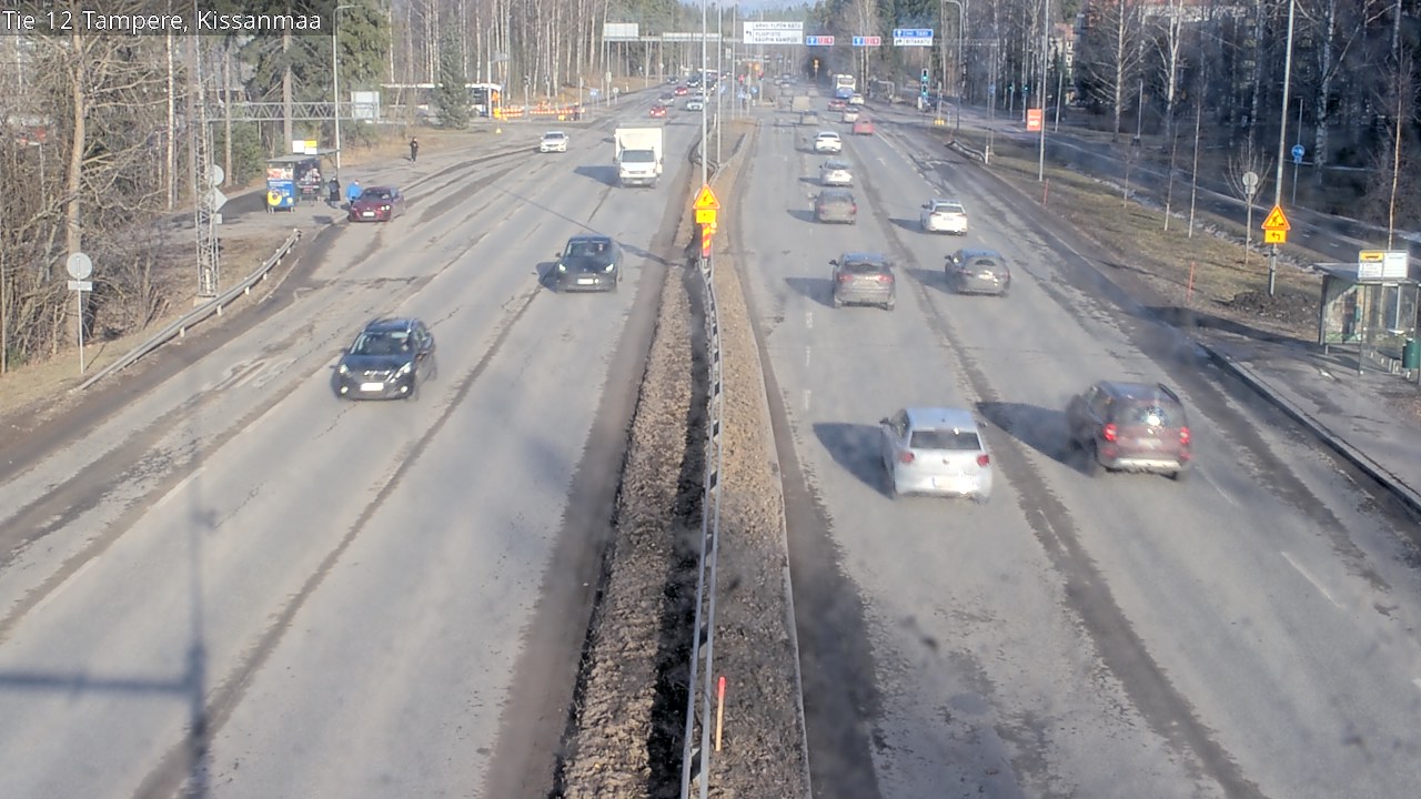 Weather Camera Image Väg 12 Tammerfors, Kissanmaa, Tampere, Pirkanmaa